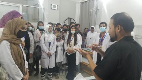 On 10th October, Taqwa Institute of Physiotherapy and Health Sciences conducted an educational trip for DPT (Doctor of Physiotherapy) students to Mary Adelaide Leprosy Center, (MALC) . The students were give demonstrations about this disease that nullified all the myths regarding its spreading. This was facilitated by the faculty as well as honourable staff of MALC. 